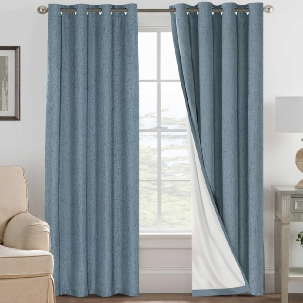 Elegant Blue Curtains